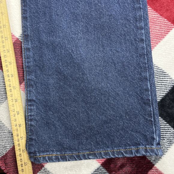 Vintage LEVIS 517 Boot Cut Jeans Men 40x32(33") Dark Raw Wash Denim Cowboy Y2K - Picture 7 of 11